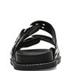 STEVE MADDEN WOMENS SLIDE STRAP SANDAL - BLACK ZEBRA